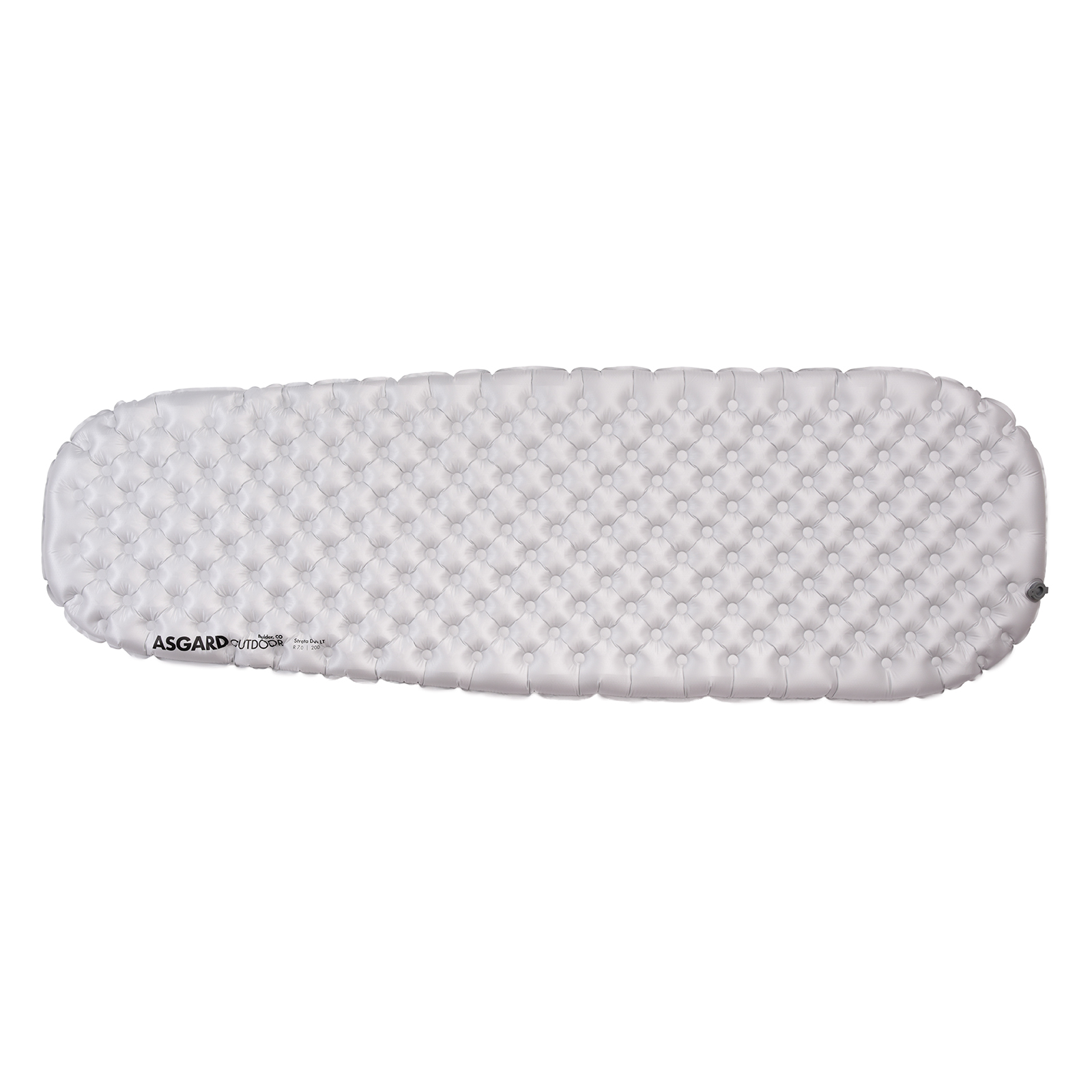 Asgard Duo Air Chamber Sleeping Pad with pump and rolled view
